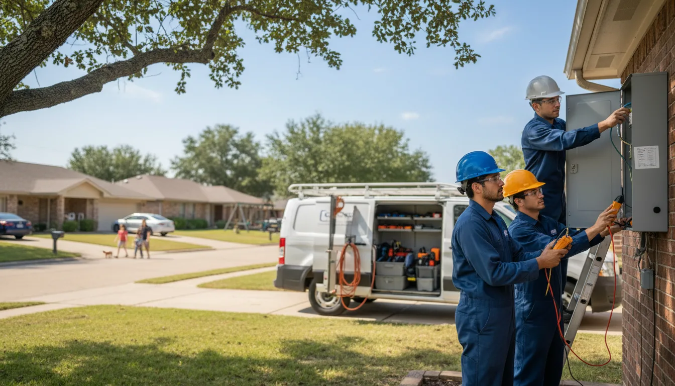 Certified electrician providing emergency electrical services in Perry, OK